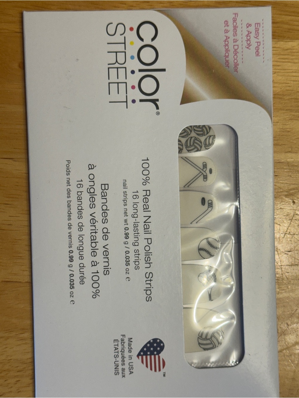 Color Street Clear Nail Polish Strips - Sport Design Game On